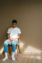 画像をギャラリービューアに読み込む, Silk Mixed Rib socks